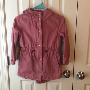 Twill Hooded Field Jacket for Girls